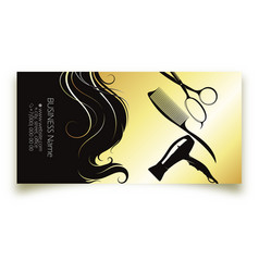 Business Card For A Beauty Salon Hair Dryer