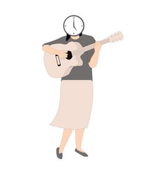 Woman Playing Guitar