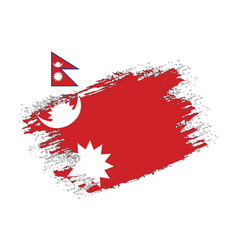 Brush Design Nepal Flag