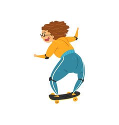 Marture Woman Riding A Skateboard Grandma Having