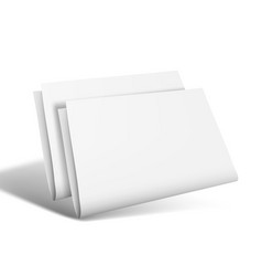 Two Realistic 3d Clear White Brochure Mock Up