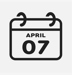 Icon Page Calendar Day - 7 April