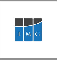 Img Letter Logo Design On White Background