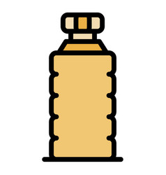 Sport Drink Bottle Icon Color Outline