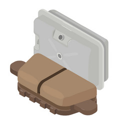 Vehicle Equipment Icon Isometric New Car