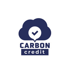 Carbon Credit Icon On White