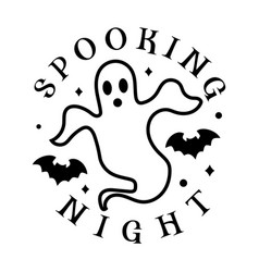 Halloween Spooking Night Svg T-shirt Design