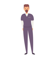 Male Nurse Icon Cartoon Health Care