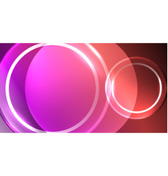 Neon Glass Circle Copyspace For Your Text Or