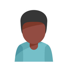 Office African Man Icon Flat Person