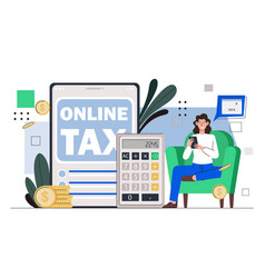 Online Tax Concept