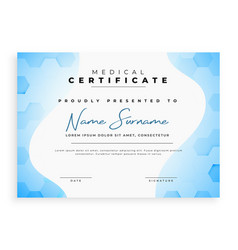 Medical Certificate Or Diploma Template A Gift Of