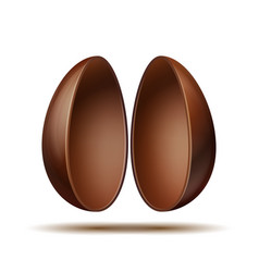 Mockup Of Easter Chocolate Egg Bisected To Halves