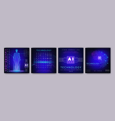 Ai Tech Poster Chip Processor Future Technology