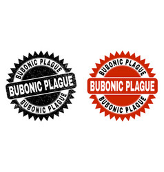 Bubonic Plague Black Rosette Watermark With Grunge