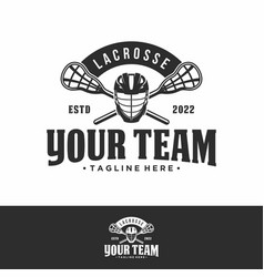 Lacrosse Badge Logo In Modern Minimalist Style