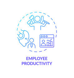 Thin Line Simple Gradient Employee Productivity