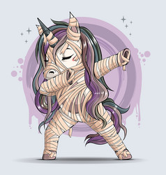 Funny Mummy Unicorn Doing Dabbing Dance Dab