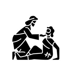 Good Samaritan Black Glyph Icon