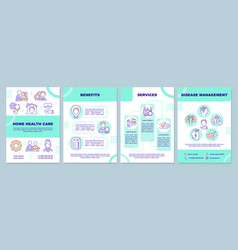 Home Health Care Turquoise Brochure Template