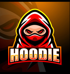 Hooded Man Mascot Esport Logo Design