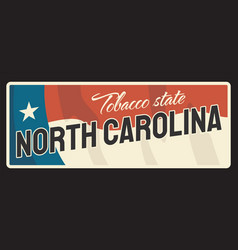 North Carolina Tobacco Vintage Travel Plate