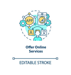 Offer Online Services Concept Icon