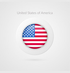 United States Of America Flag Sign Isolated Usa