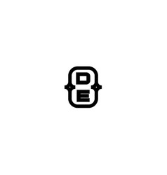 De Line Bold Concept Logo Initial Concept