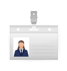 Name Tag On White Background