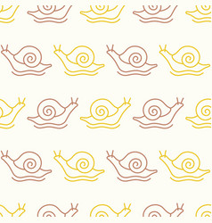 Snail With Mucus Seamless Background