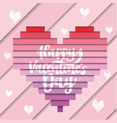 Isolated Multi Layer Heart Shape Valentine Day