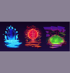 Magic Portal Gate Set For Adventure Fantasy Game