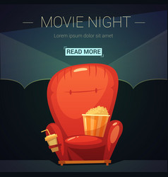 Movie Night Cartoon