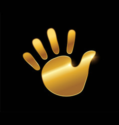 Golden Hand Print Logo