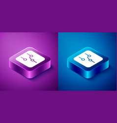 Isometric Switch In Electronic Circuit Icon