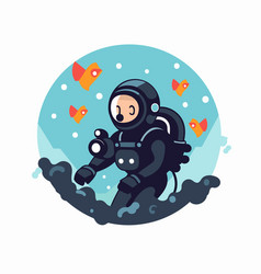 Astronaut On A Background Of The Sea