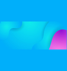 Simple Abstract Banner With Blue And Purple