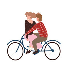 Couple Riding A Bike