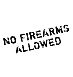 No Firearms Allowed Rubber Stamp