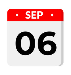 6 September Calendar Icon