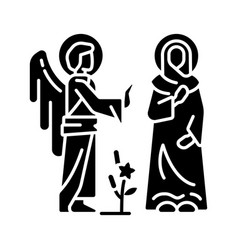 Annunciation Black Glyph Icon