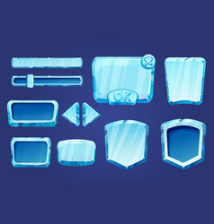 Set Game Menu Assets Ice Buttons Interface