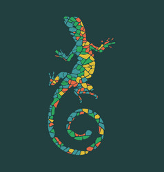 Colourful Lizard Colour Logo Design