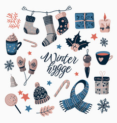 Winter Hygge Items Set Christmas