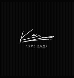 Ke Handwritten Signature Logo - Logo Template