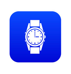 Swiss Watch Icon Digital Blue