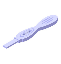 Woman Pregnancy Test Icon Isometric Negative