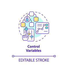 Control Variables Concept Icon