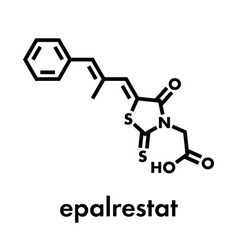 Epalrestat Diabetic Neuropathy Drug Molecule